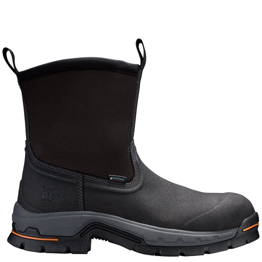 Men's Stockdale Pull On Alloy Toe Waterproof Work Boot - Black - Fearless Outfitters