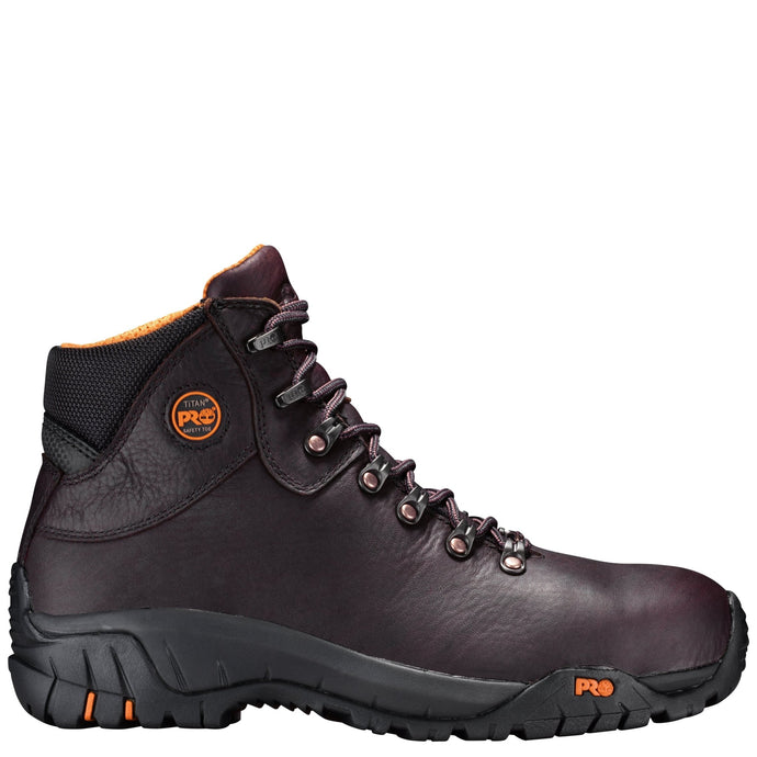 Men's TiTAN Trekker Alloy Toe Waterproof Work Boot - Dark Brown - Fearless Outfitters