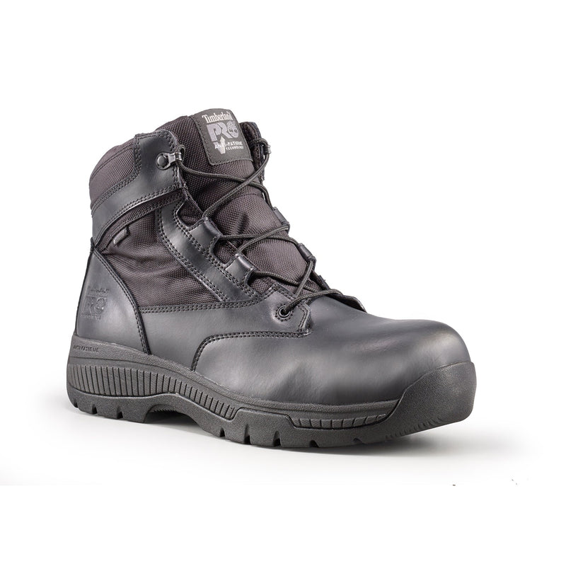 Cargue la imagen en el visor de la galería, Men&#39;s Valor™ Duty 6-Inch Waterproof Side-Zip Comp-Toe Boots - Fearless Outfitters
