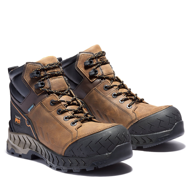 Cargue la imagen en el visor de la galería, Men&#39;s Work Summit 6-Inch Waterproof Comp-Toe Work Boots - Fearless Outfitters
