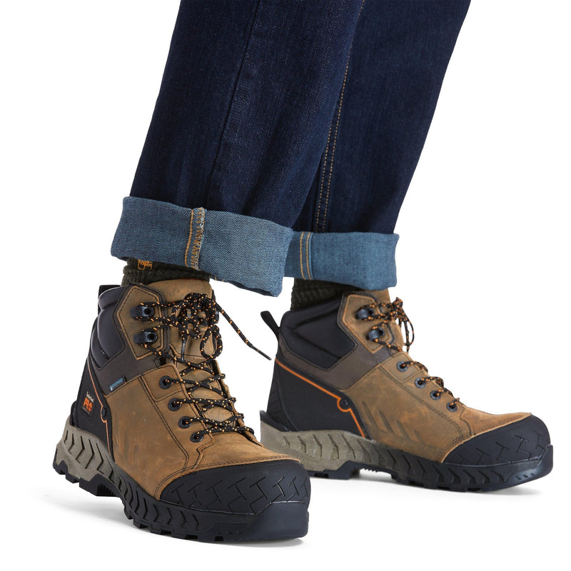 Cargue la imagen en el visor de la galería, Men&#39;s Work Summit 6-Inch Waterproof Comp-Toe Work Boots - Fearless Outfitters
