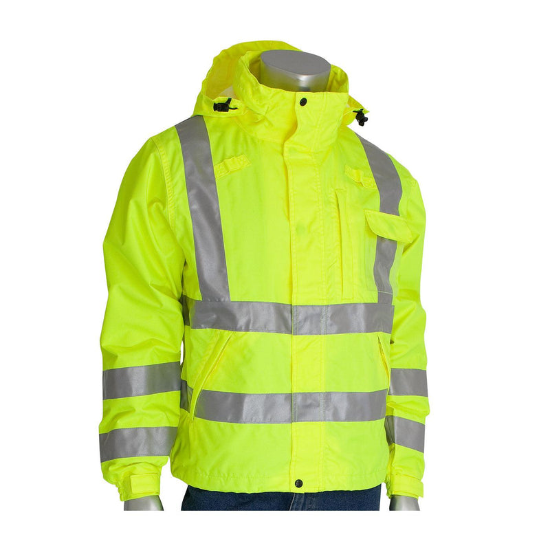 Cargue la imagen en el visor de la galería, PIP VizPLUS ANSI Type R Class 3 Heavy Duty Waterproof Breathable Jacket - Fearless Outfitters
