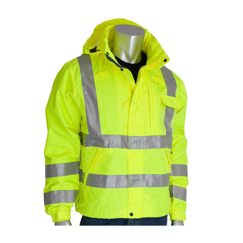 Cargue la imagen en el visor de la galería, PIP VizPLUS ANSI Type R Class 3 Heavy Duty Waterproof Breathable Jacket - Fearless Outfitters
