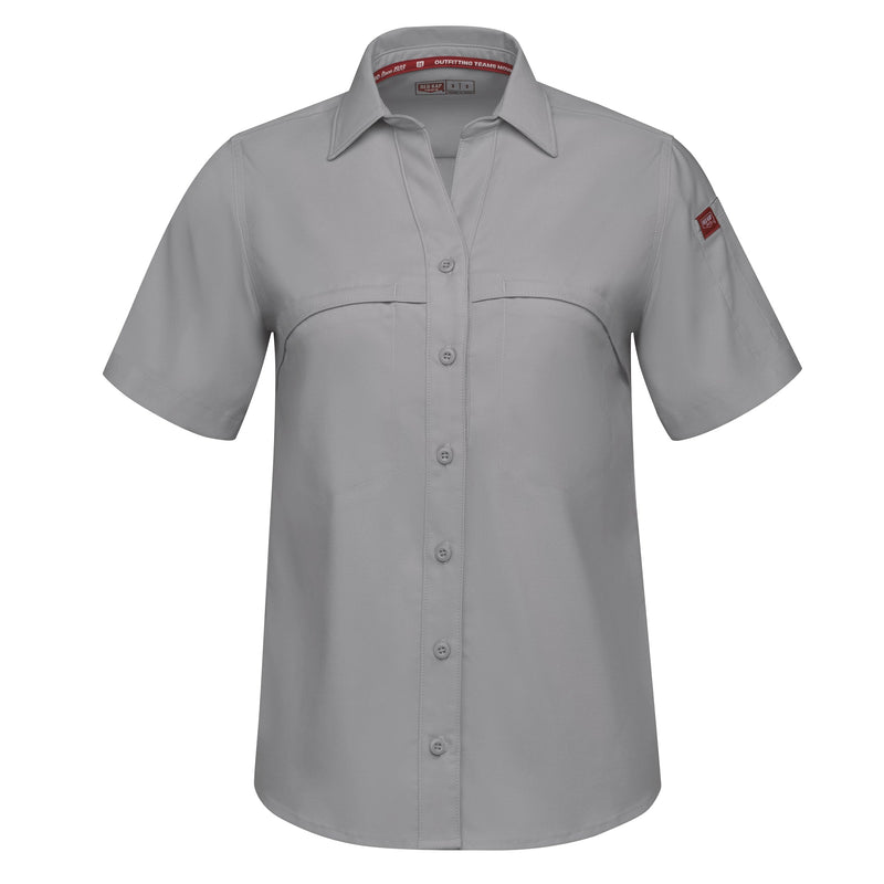 Cargue la imagen en el visor de la galería, Red Kap Women&#39;s Cooling Short Sleeve Work Shirt - Fearless Outfitters
