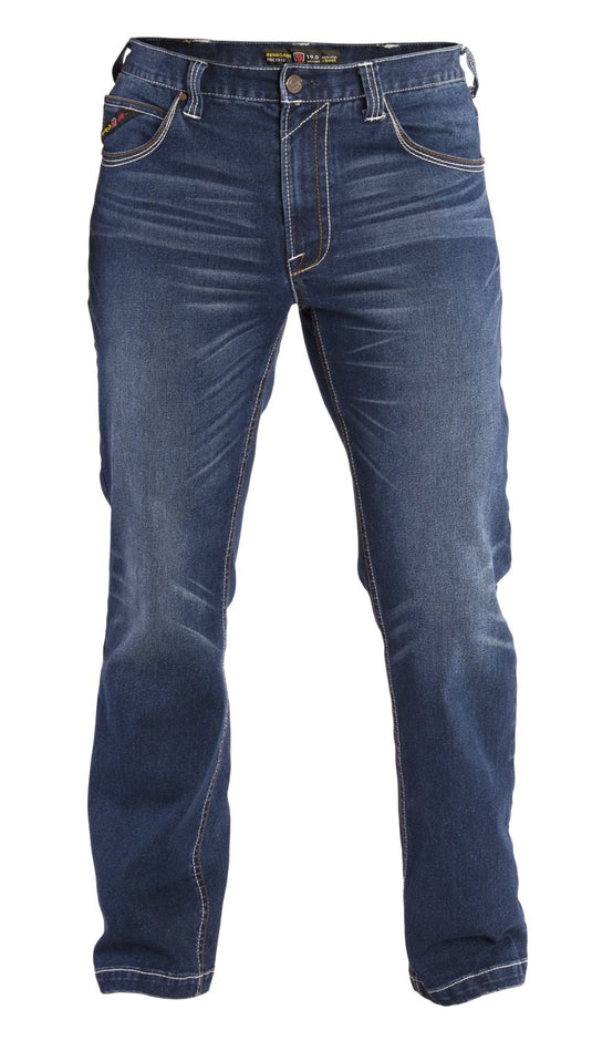 Stone Washed Memory Stretch Denim FR Jeans - Fearless Outfitters