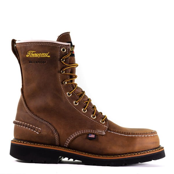 Thorogood 1957 Series Waterproof Safety Toe 8″ Crazy Horse Moc Toe Maxwear 90™ - Fearless Outfitters