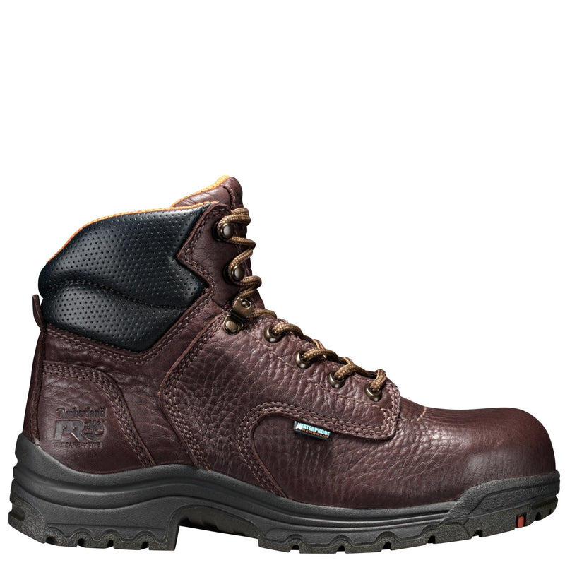 Cargue la imagen en el visor de la galería, Women&#39;s TiTAN 6&quot; Alloy Toe Waterproof Work Boot - Dark Brown - Fearless Outfitters
