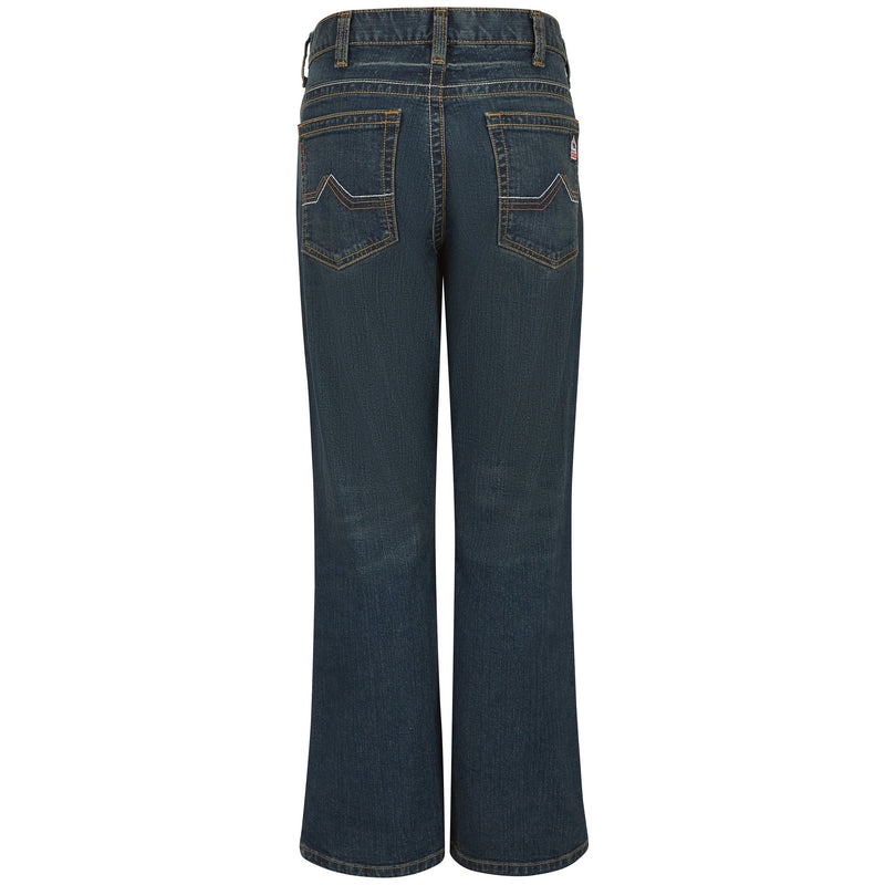 Load image into Gallery viewer, Bulwark FR Men&#39;s Relaxed Fit Bootcut Jeans with Stretch Sanded Denim
