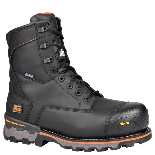 Men's Boondock 8" Composite Toe Waterproof Work Boot - Black