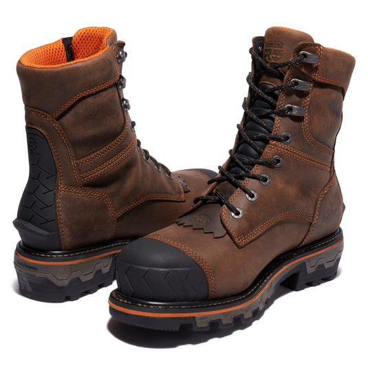 Men's Boondock HD 8-Inch Waterproof Insulated Comp-Toe Logger Boots