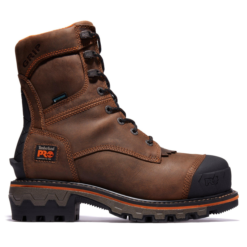 Load image into Gallery viewer, Men&#39;s Boondock HD 8-Inch Waterproof Insulated Comp-Toe Logger Boots
