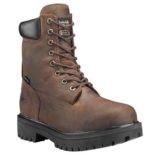 Men's Direct Attach 8" Waterproof Work Boot - Brown Oiled