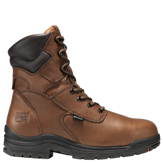 Men's TiTAN 8" Alloy Toe Waterproof Work Boot - Brown