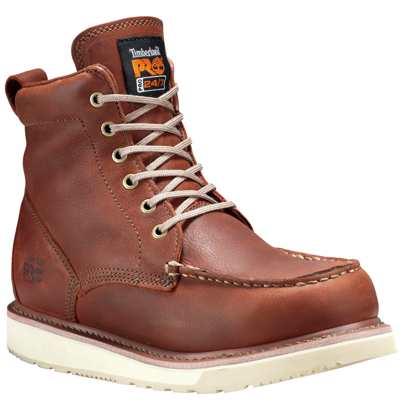 Load image into Gallery viewer, Men&#39;s Wedge 6&quot; Moc Soft Toe Work Boot - Rust
