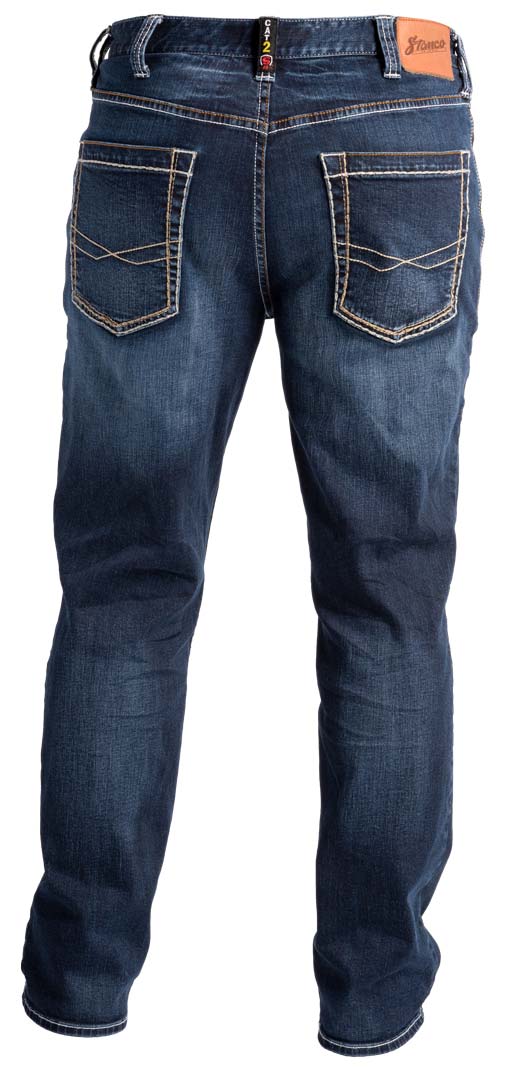 Load image into Gallery viewer, Stone Washed Memory Stretch Denim FR Jeans
