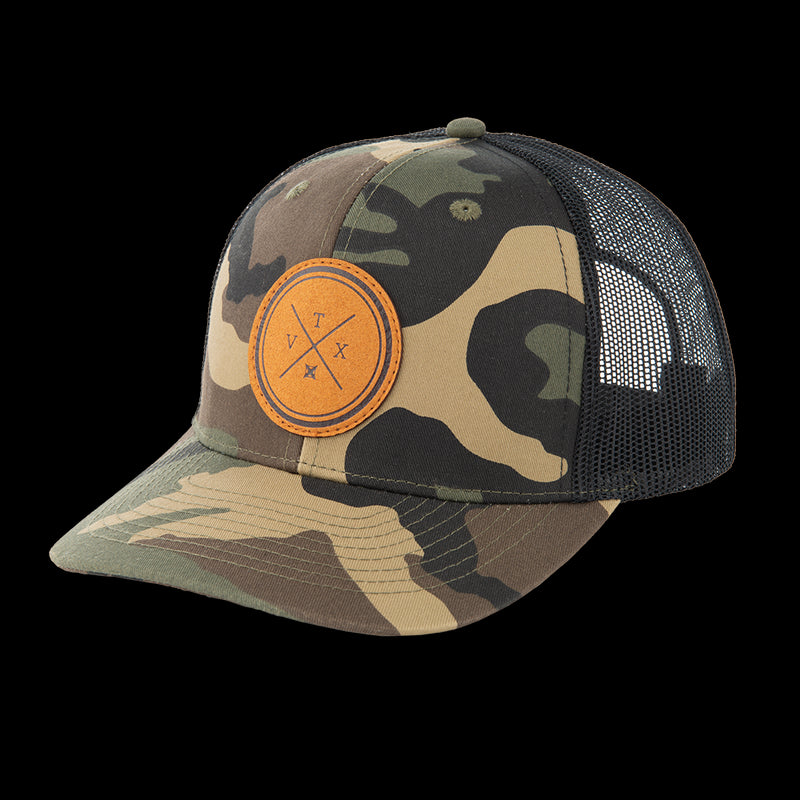 Load image into Gallery viewer, Vertx® Leather Patch Camo Trucker Hat
