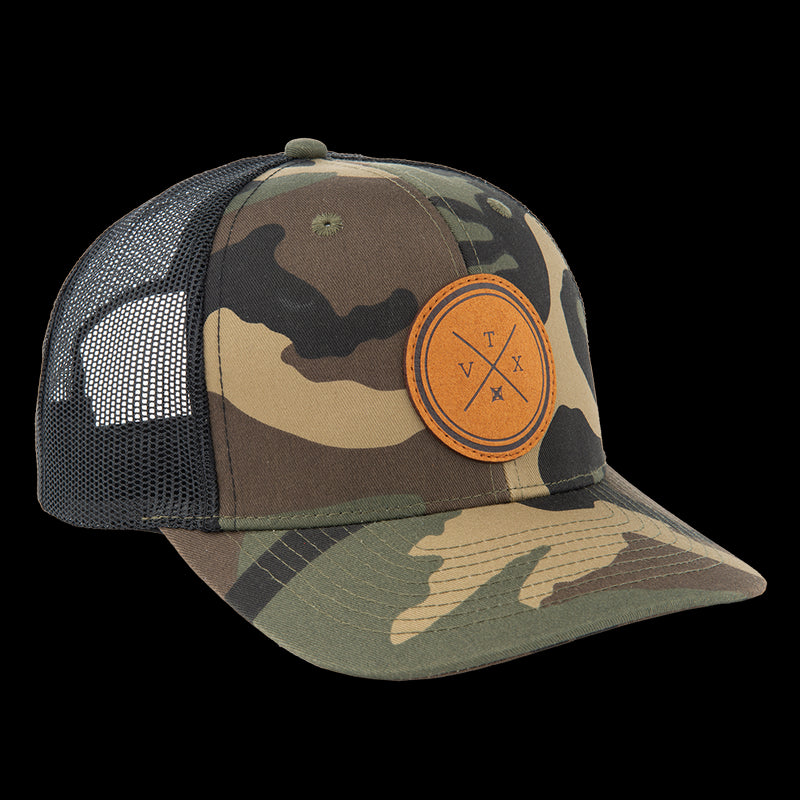 Load image into Gallery viewer, Vertx® Leather Patch Camo Trucker Hat
